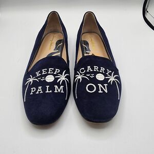 Tommy Bahama blue suede flats